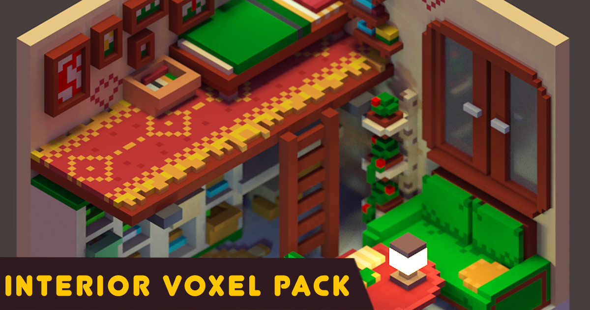 Unity Module Interior Interior Voxel Pack | 3D Interior | Unity Asset Store