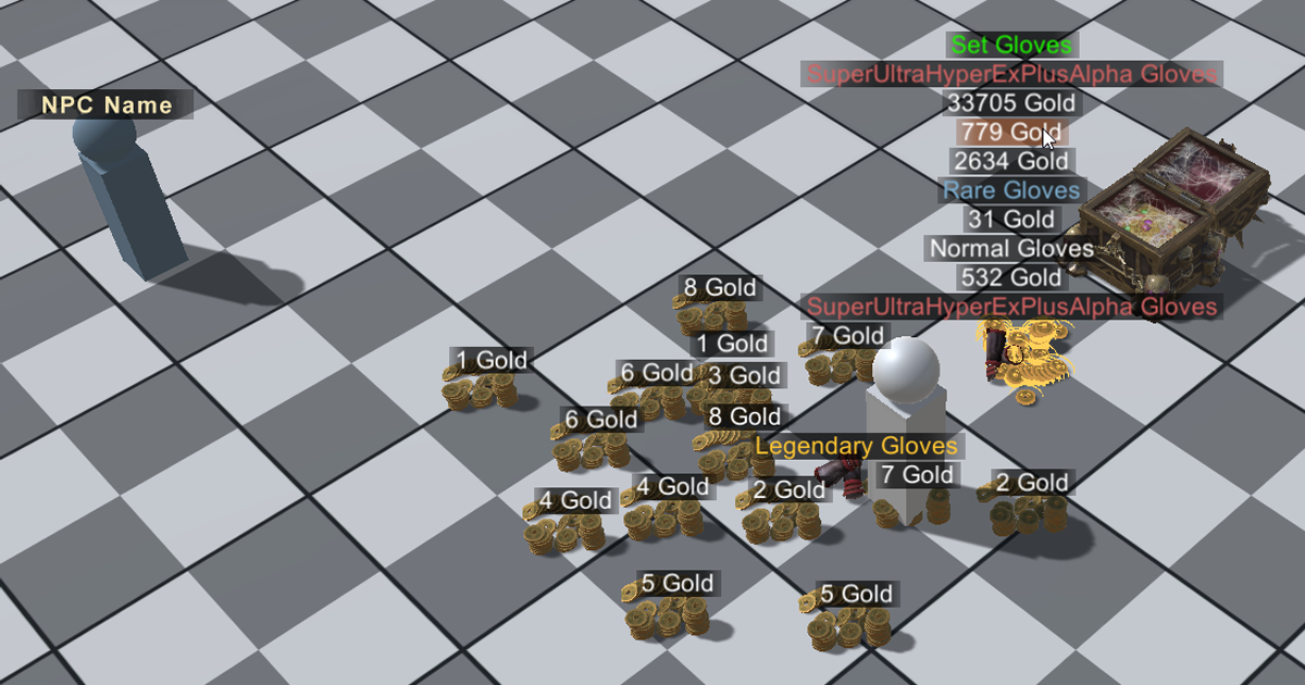 Loot Labels | GUI Tools | Unity Asset Store