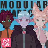Modular Anime Character (Fantasy RPG Girl)