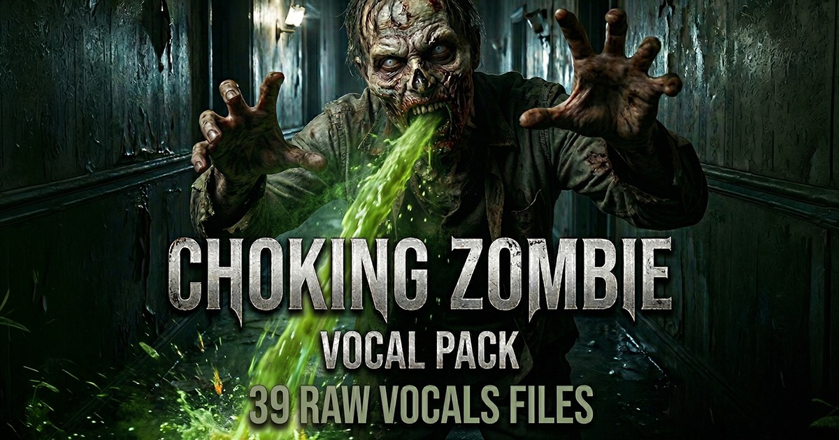 Zombie Vocal Pack - Choking & Acid Spitting Sounds | Creatures Sound FX ...
