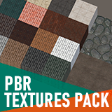 PBR Textures pack - ground, brick, tiles
