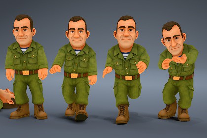 Stylized soldier