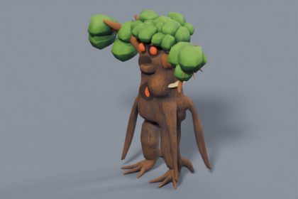 3D Treant - Stylized Rigged Tree Monster and Forest Guardian with PBR