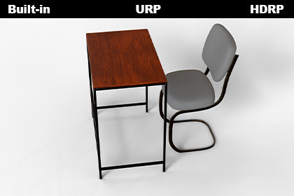 Wooden Desk with Modern Cantilever Chair