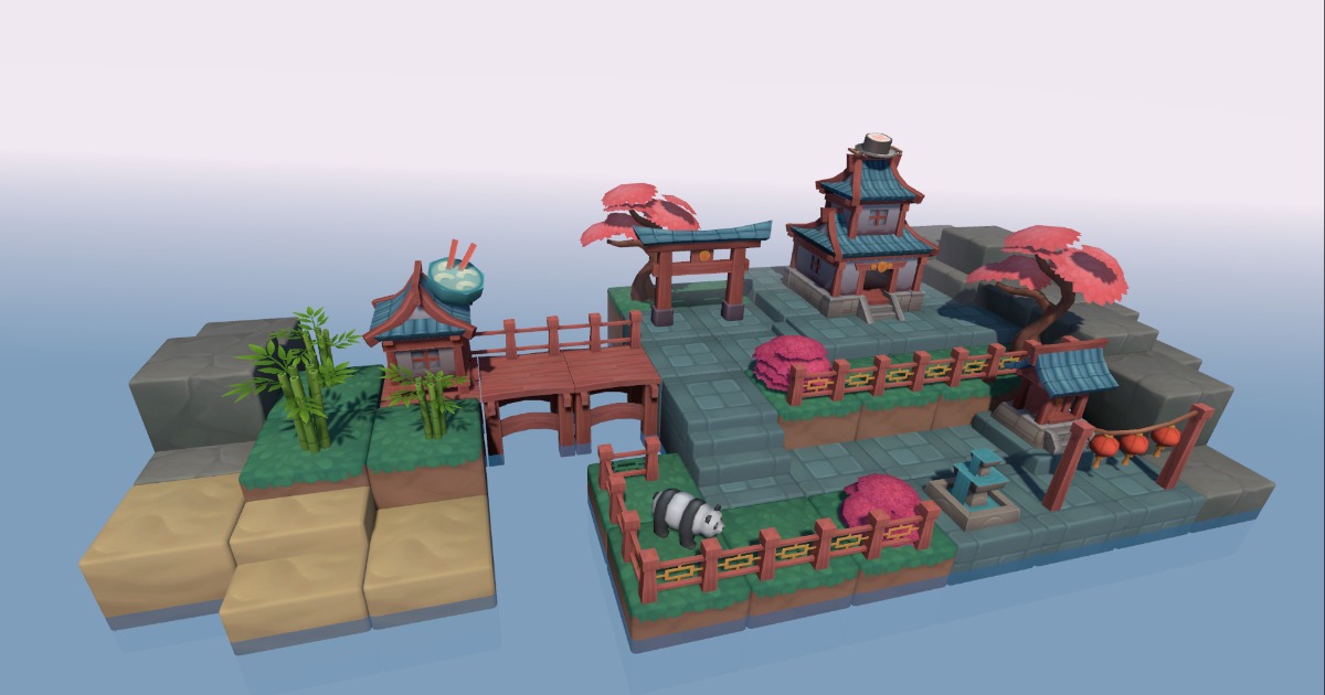 Fantasy Cube Cube World Asia | 3D Fantasy | Unity Asset Store
