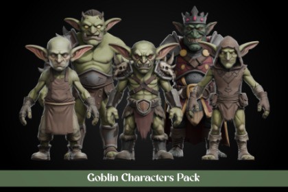 Stylized Goblin Characters Bundle