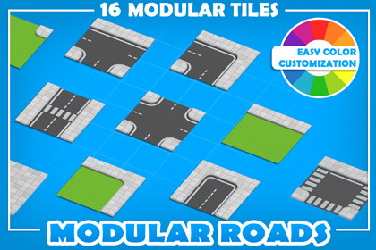 Stylized Modular Roads