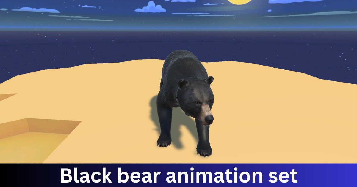 Brear Animation Black Bear Animation Set | 3D Animals | Unity Asset Store