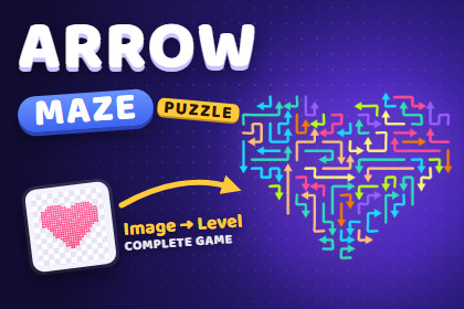 Arrow Escape - Full Game | Template + Editor | Procedural Level Generation