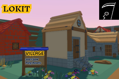 LOKIT: Stylized Medieval Village 200+ Low Poly Assets