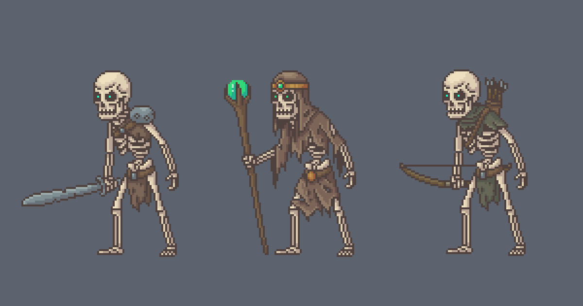 Pixel Skeleton Examples Pixel Fantasy Skeletons | 2D Characters | Unity Asset Store