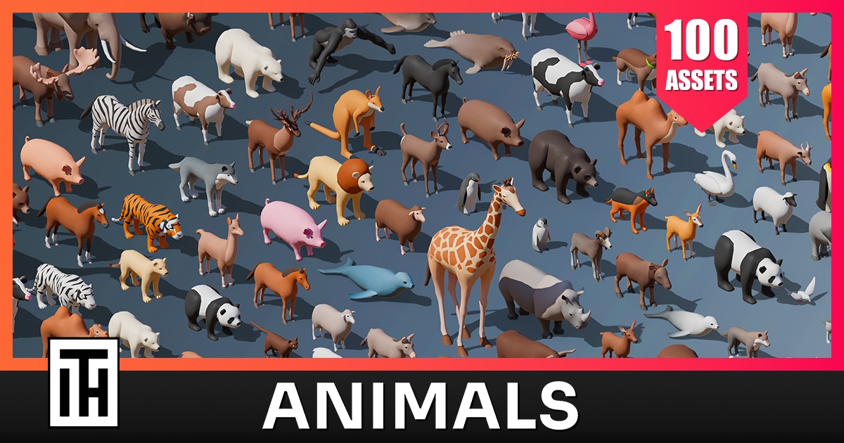 Unity Animals Asset Animals - Low Poly 3D Models Pack | 3D Animals | Unity Asset Store
