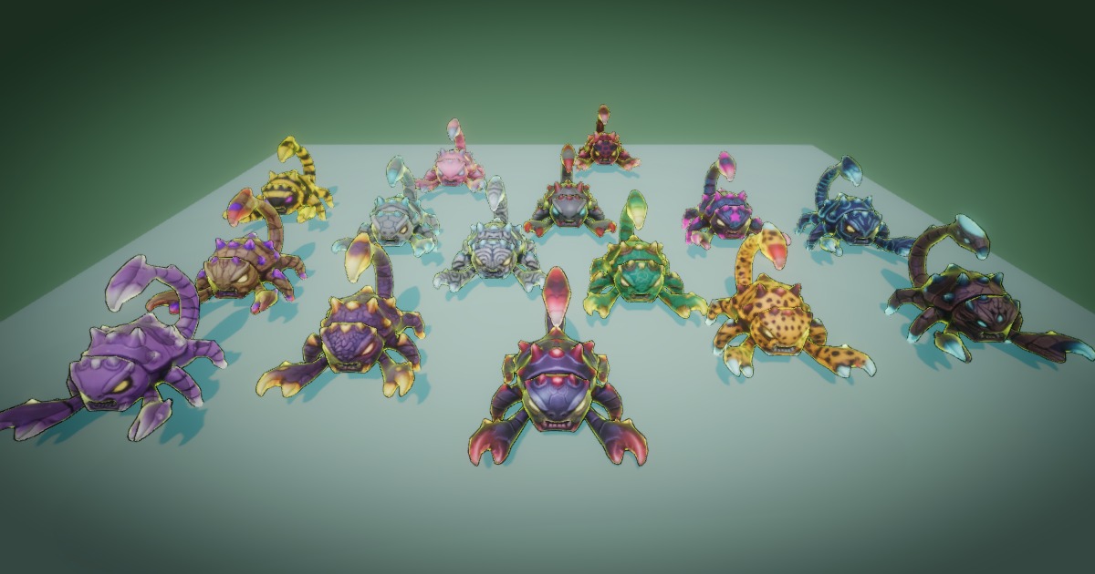Scori - Stylized Fantasy Monster (Rig + Animation) – PixeliusVita | 3D ...
