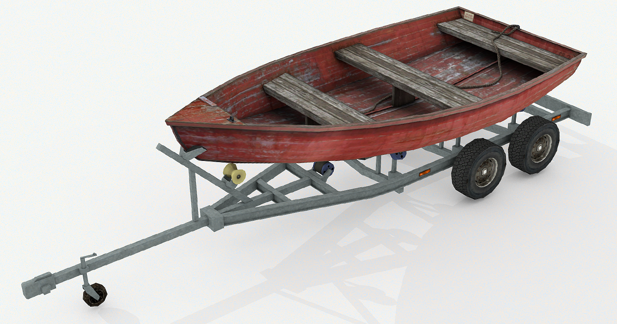 Trailer Boat | 3D Land | Unity Asset Store