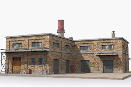 Industrial Factory Building – Variant 10