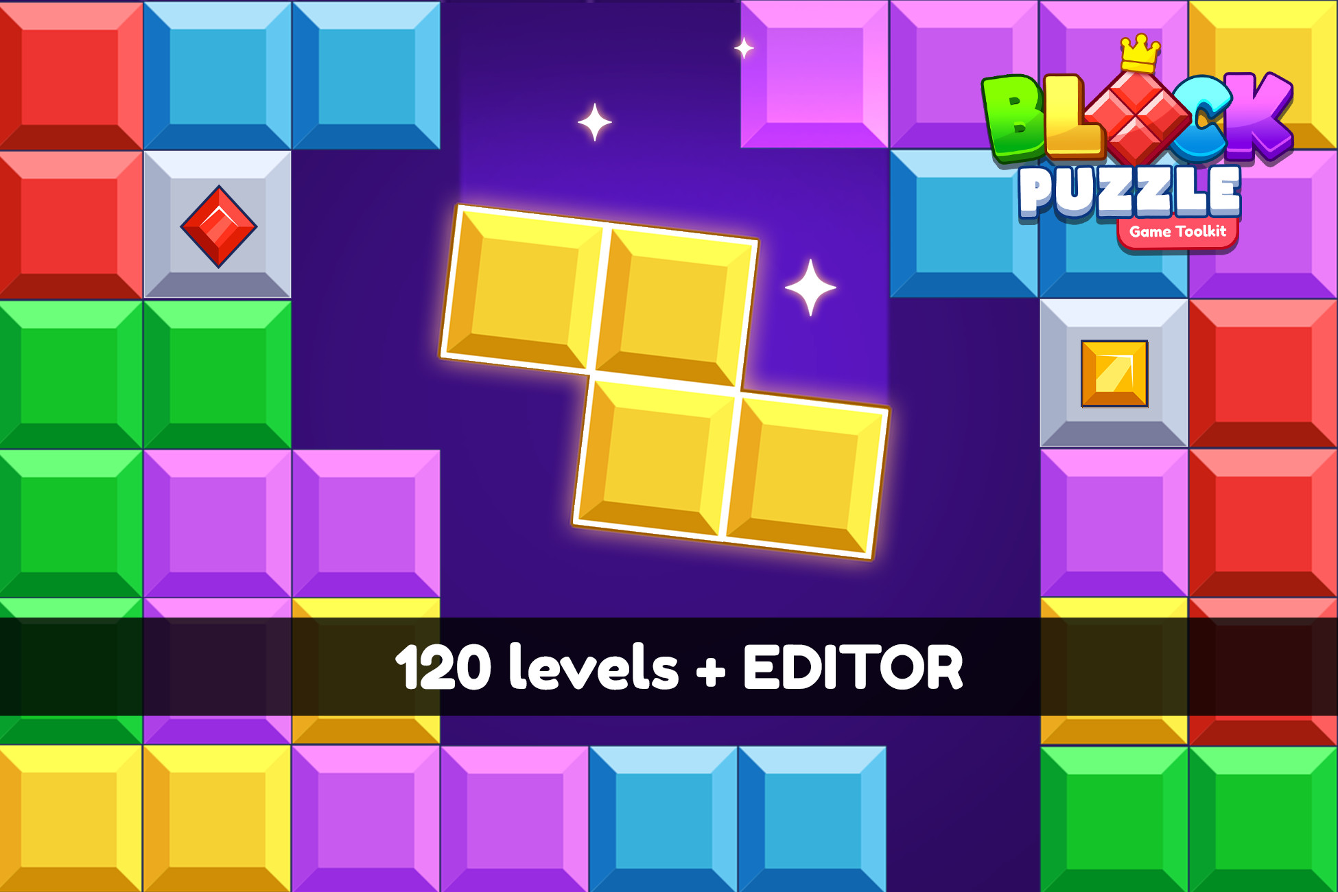 Unity Block Game Block Blast Puzzle: Game Toolkit | システム | Unity Asset Store