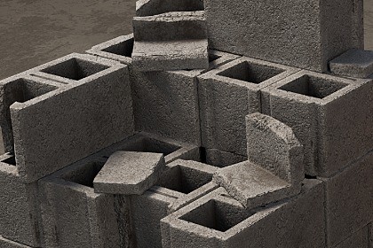Concrete Blocks and Red Bricks – Construction Materials