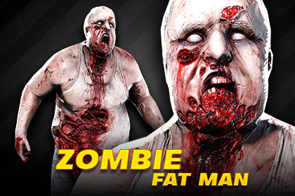 Zombie Fat Man - HD PBR Rigged Character