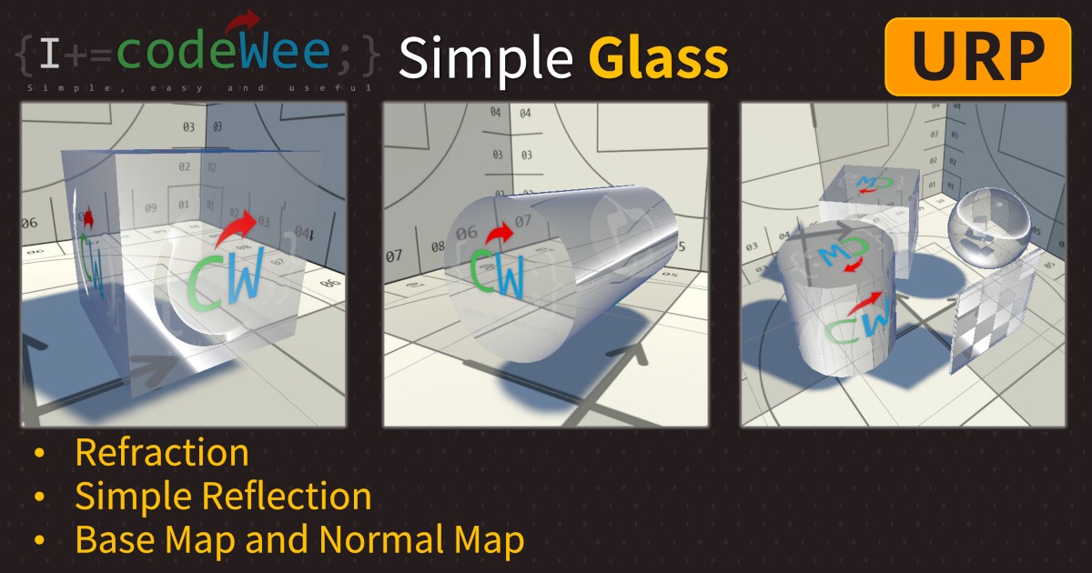 Simple Glass Shader(URP) | VFX Shaders | Unity Asset Store