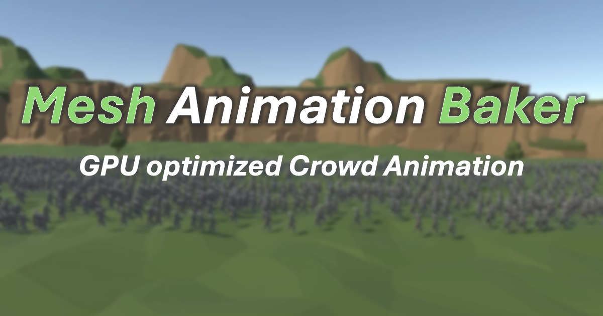 Baker Singer Animation Mesh Animation Baker - GPU Optimized Crowd Animation | Animation Tools ...