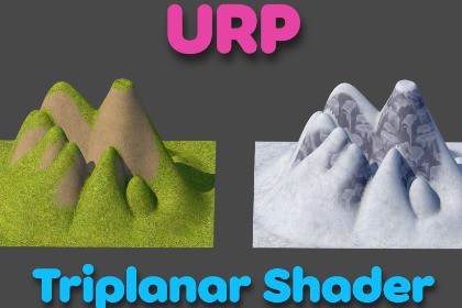 Simple Triplanar Terrain Shader – Grass & Snow (URP)