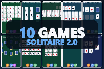 Mini Game Templates Solitaire 2.0 - 10 Solitaire Starters for Unity