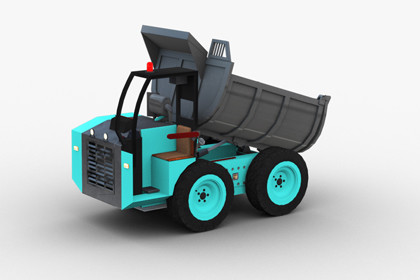 Mini Dump Truck Lowpoly