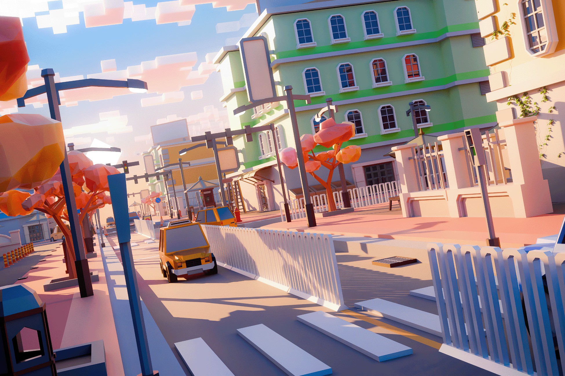 City Asset Unity City Building Kit - 100 Low Poly City assets | 3D 都市 | Unity Asset Store