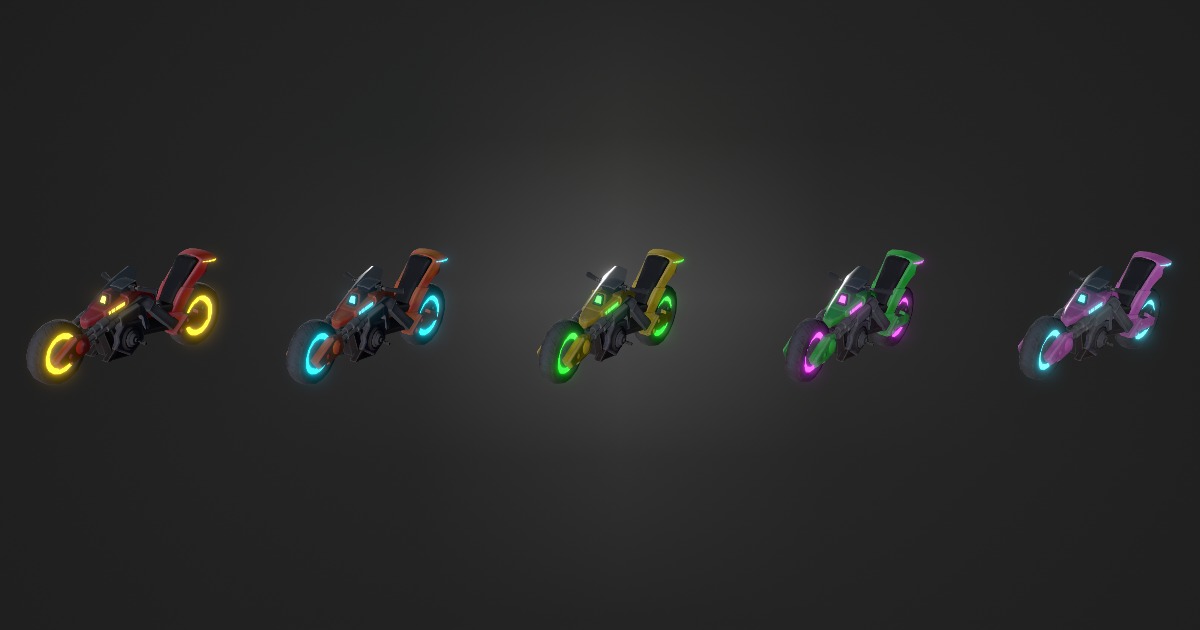 NeonBikes Cruiser | 3D Land | Unity Asset Store