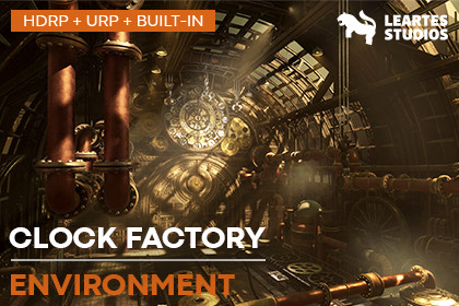 Steampunk Clock Factory Environment