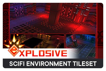 Top-down Scifi Environment Tileset Pack