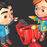 Delivery Boy 3D Characters and Props Pack