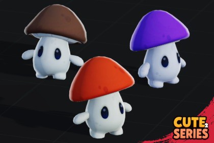Mushroom Monster Cute Series