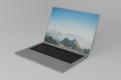 Modern Laptop 3D Model - URP