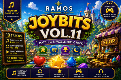Puzzle & Match-3 Music Pack for Casual Games – JoyBits Vol.11
