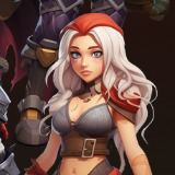 Unique fantasy cartoon stylized male and female characters drawn style vol.9