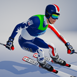 Female Skier Animated