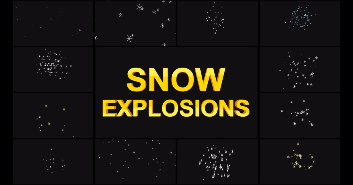 2D Snow Explosions | VFX | Unity Asset Store