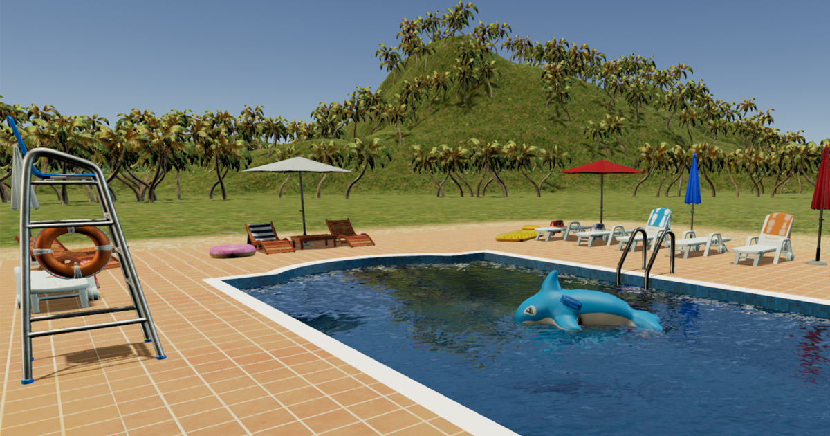 Swimming Pool Pack | 3D Urban | Unity Asset Store