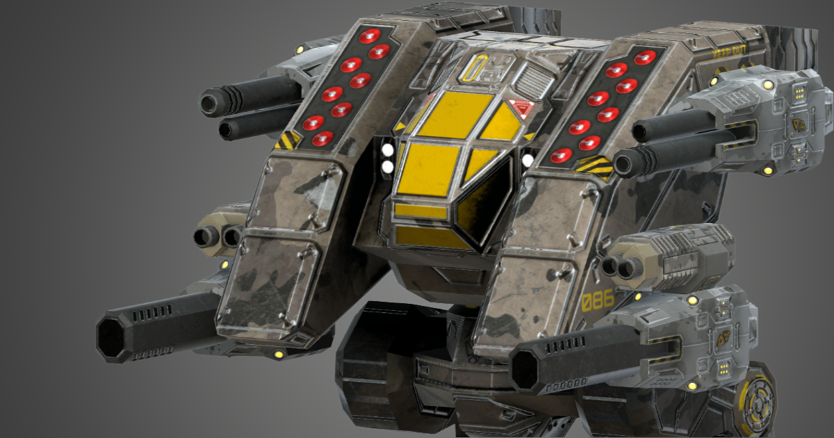 Mech Unity Wars Hammer - Battle Mech | 3D Robots | Unity Asset Store