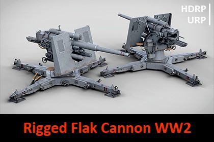 Rigged Flak Cannon WW2