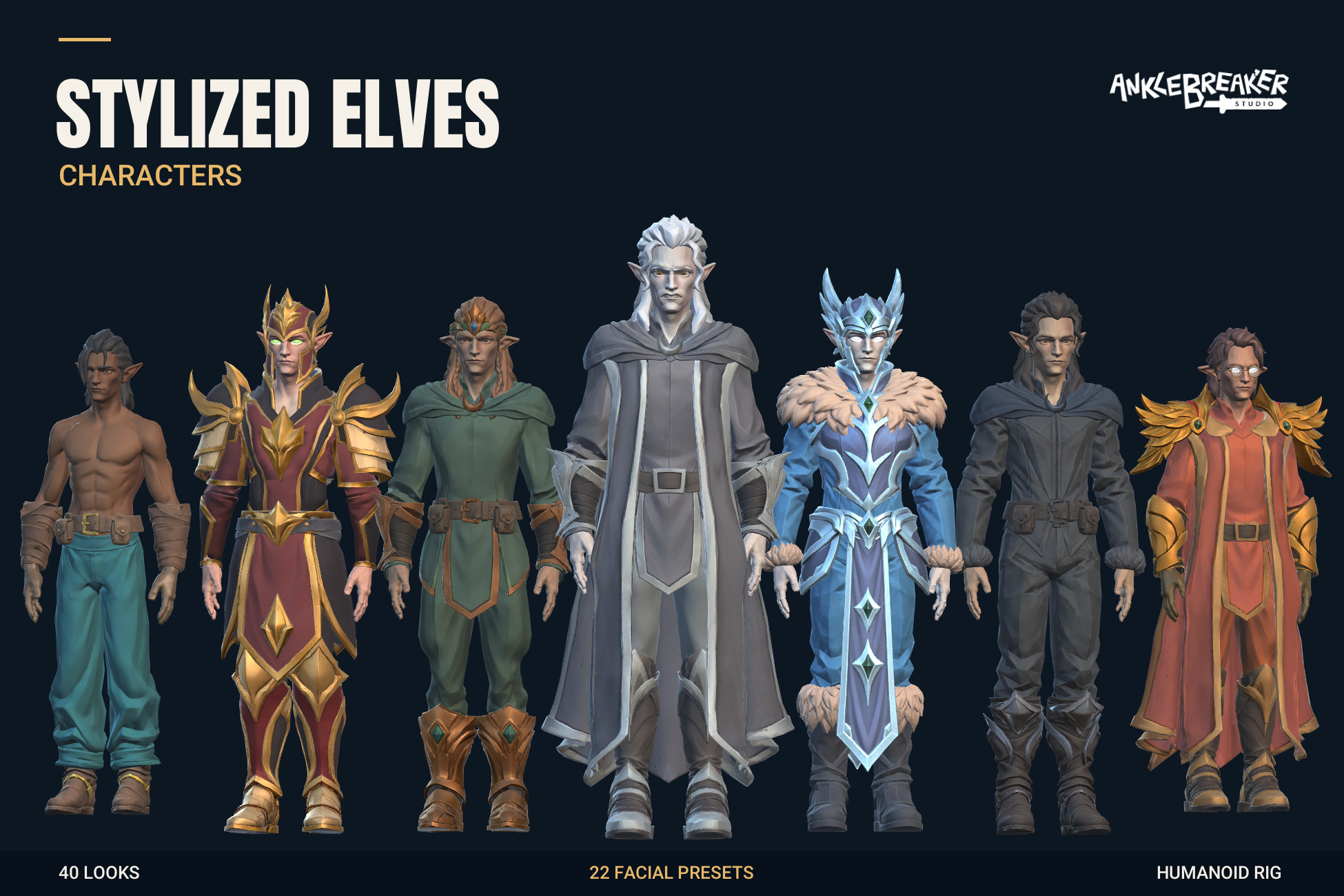 Stylized Elves Characters key art