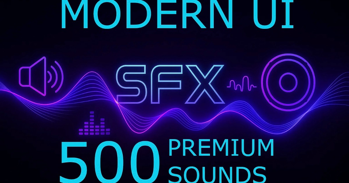 MODERN UI SOUND FX - 500 Premium Modern User Interface Sounds | Audio ...