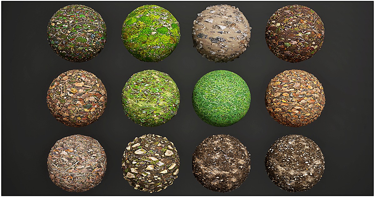 Stylized Materials - Forest Ground 1 | 2D Nature | Unity Asset Store