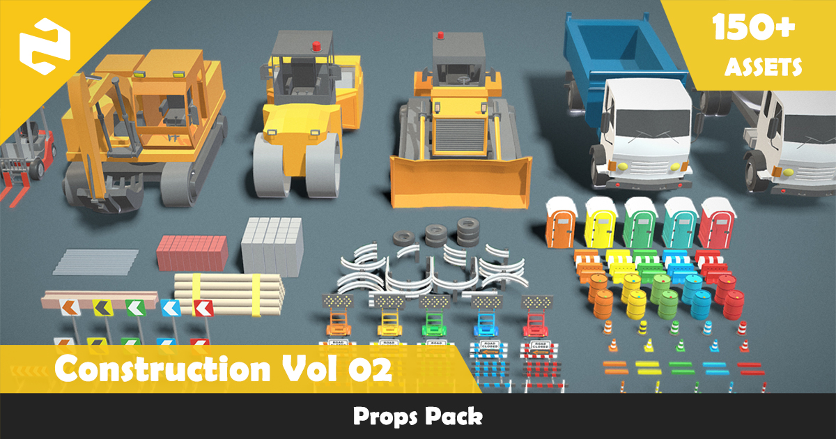 Tall Props Unity Props Pack - Construction Vol 02 | 3D Props | Unity Asset Store