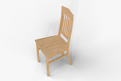 Classic Wooden Dining Chair Game Ready