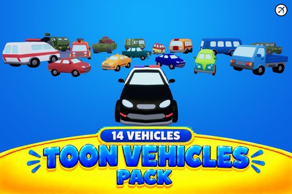 Toon Vehicles - Stylized Cars & Transport Pack