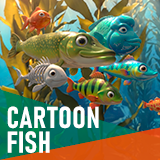Cartoon fish - underwater pack