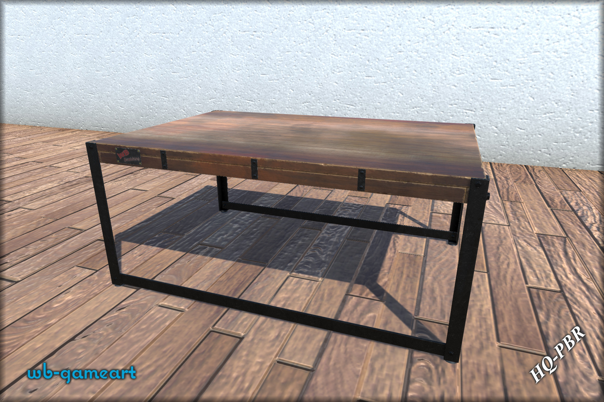 Unity End Table Coffee Table #2 (Industrial Style) | 3D 家具 | Unity Asset Store