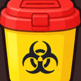 Nuclear Radiation Hazmat Decontamination Safety Icons Pack